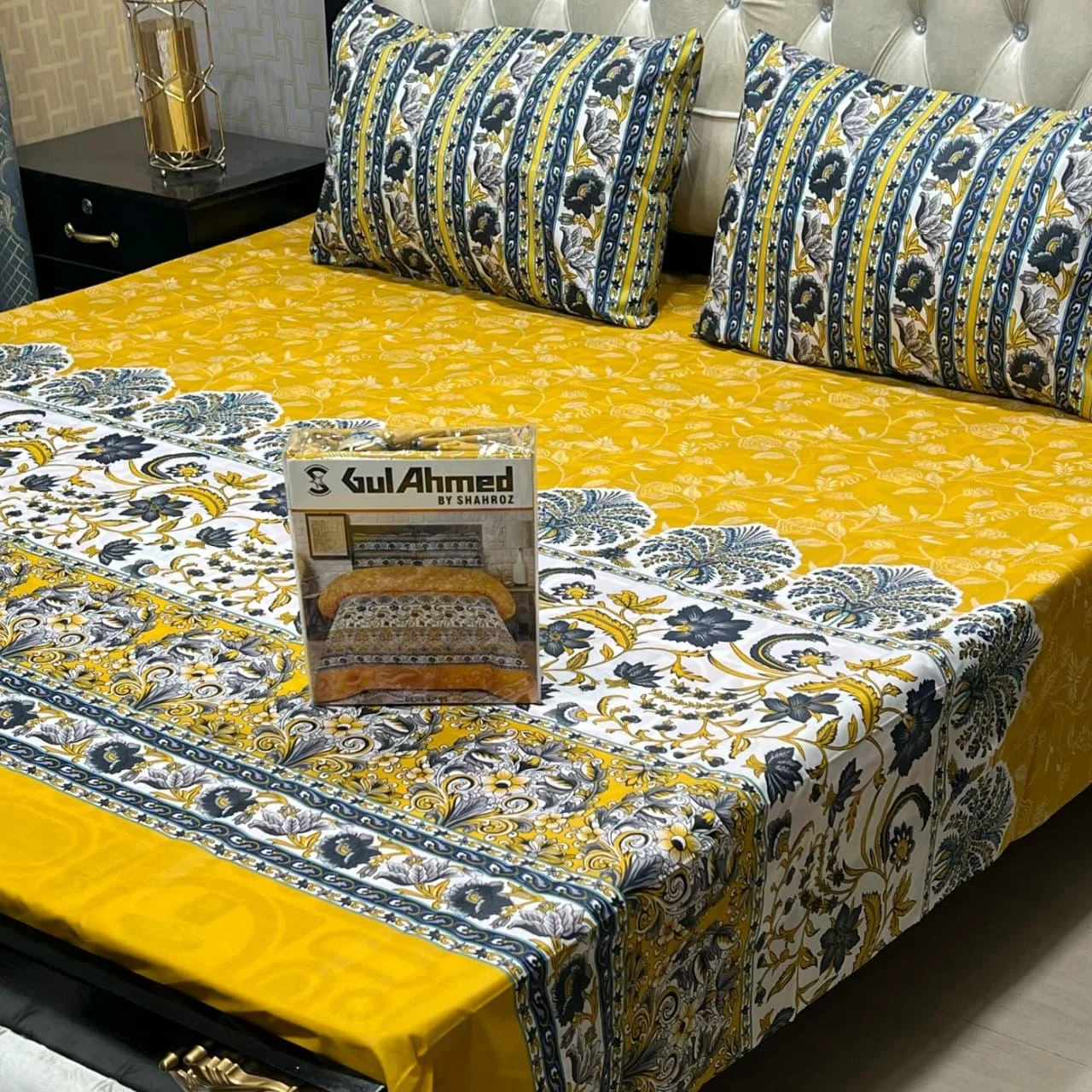 Yellow Bed Sheets — Bed Sheets · King · Pure Cotton