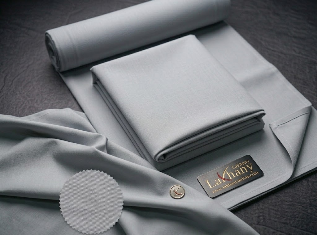 Lakhany — Slate Grey — Unstitched · Wash & Wear